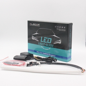 3528 LED Sequential DRLソフトストリップランプ30CM 60CM 90CM信号ランプ6W/30Wダイナミックledランプオートヘッドランプ装飾