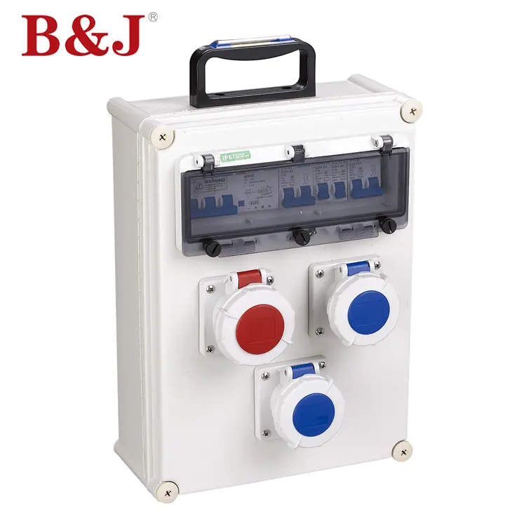 B J 200x200x130mm Size Electrical Plastic IP68 Waterproof Junction Box