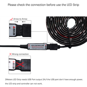 卸売バックライト防水ジグザグ<span class=keywords><strong>5V</strong></span> 3.7V 6V smd5050電源USB RGB <span class=keywords><strong>LED</strong></span>ストリップ