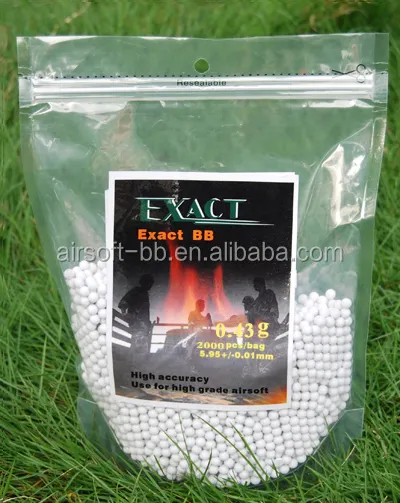 Munitions en plastique bb 0.43, 4.5mm/6mm airsoft bbs