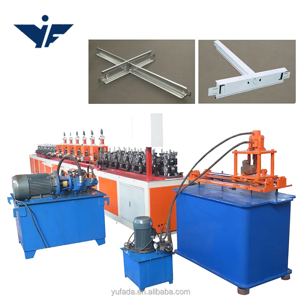 Automatic profiled metal T-shaped mesh steel bar roll forming equipment
