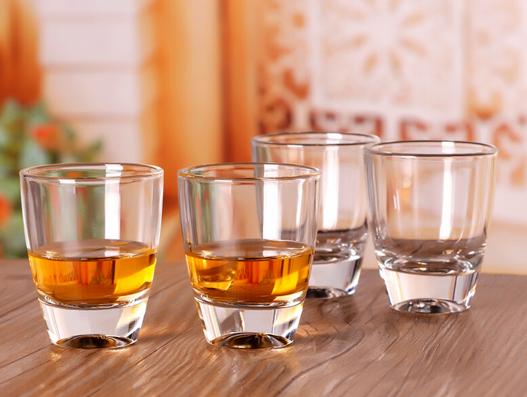 30ml mini wine glass shot glass food grade clear OEM shot glass cups