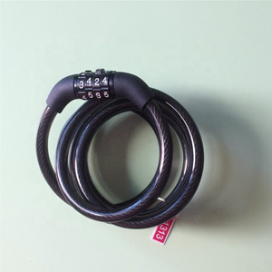 8*1500mm New Cycling Security 4 Digit Combination Bike Lock Bicycle Cable Chain Lock With <strong>Fixed</strong> <strong>Code</strong> - Product Image 2