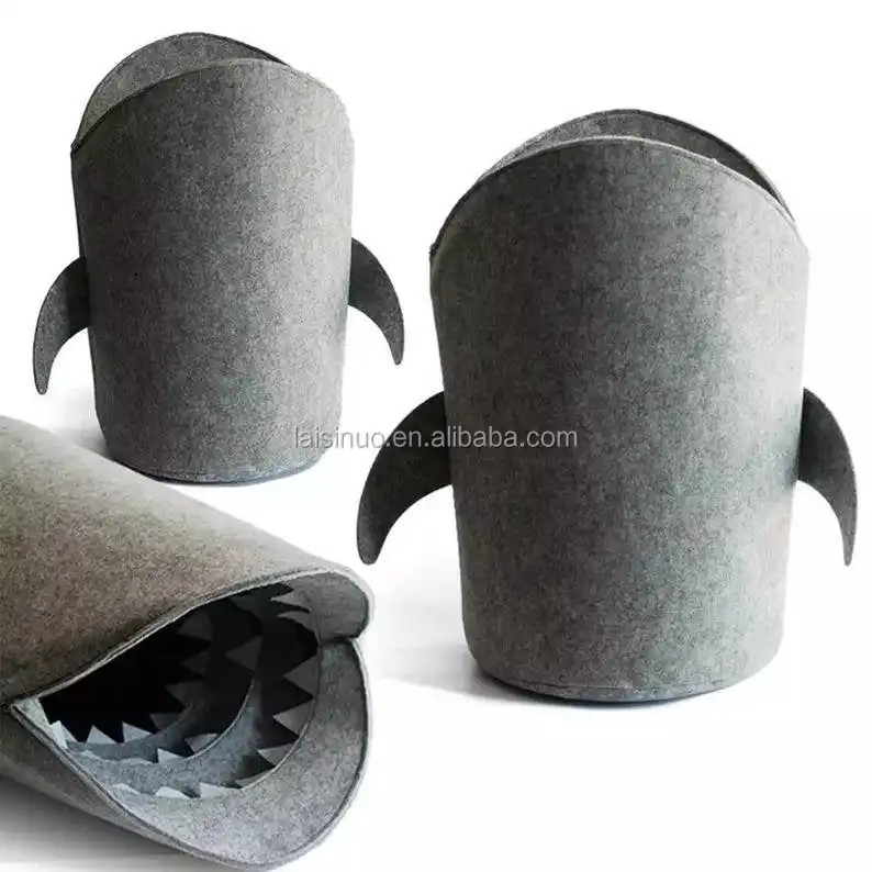 Nette Shark Fühlte Wäsche Körbe Fühlte Lagerung Tasche Für Hause