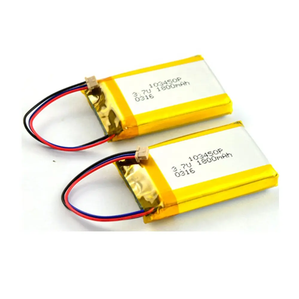 103450 3.7 V 1800 mah Super lage temperatuur lithium-polymeer batterij