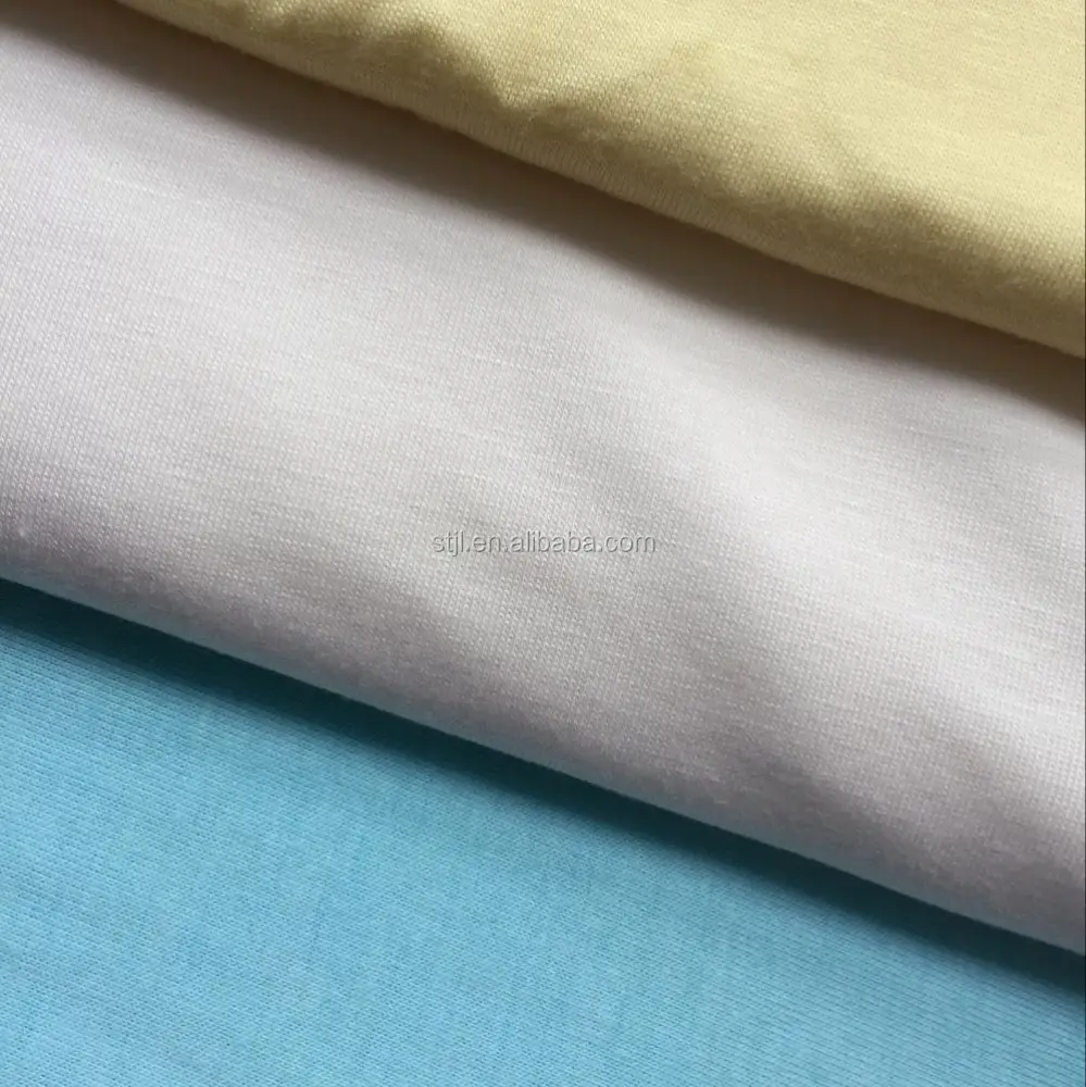 Uso T-shirt spandex tecido de bambu atacado super macio tecido de bambu para calcinha sleepwear
