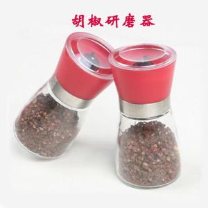 High Quality Manual Plastic <strong>Glass</strong> Pepper <strong>Grinder</strong> Spice <strong>Jar</strong> <strong>180ML</strong> - Product Image 5
