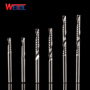 アクリルNスパイラルビット3.175mmシリーズ用シングルフルートCNC工作機械を備えたフライス彫刻ツールのWeiTolCNCツール - Product Image 2