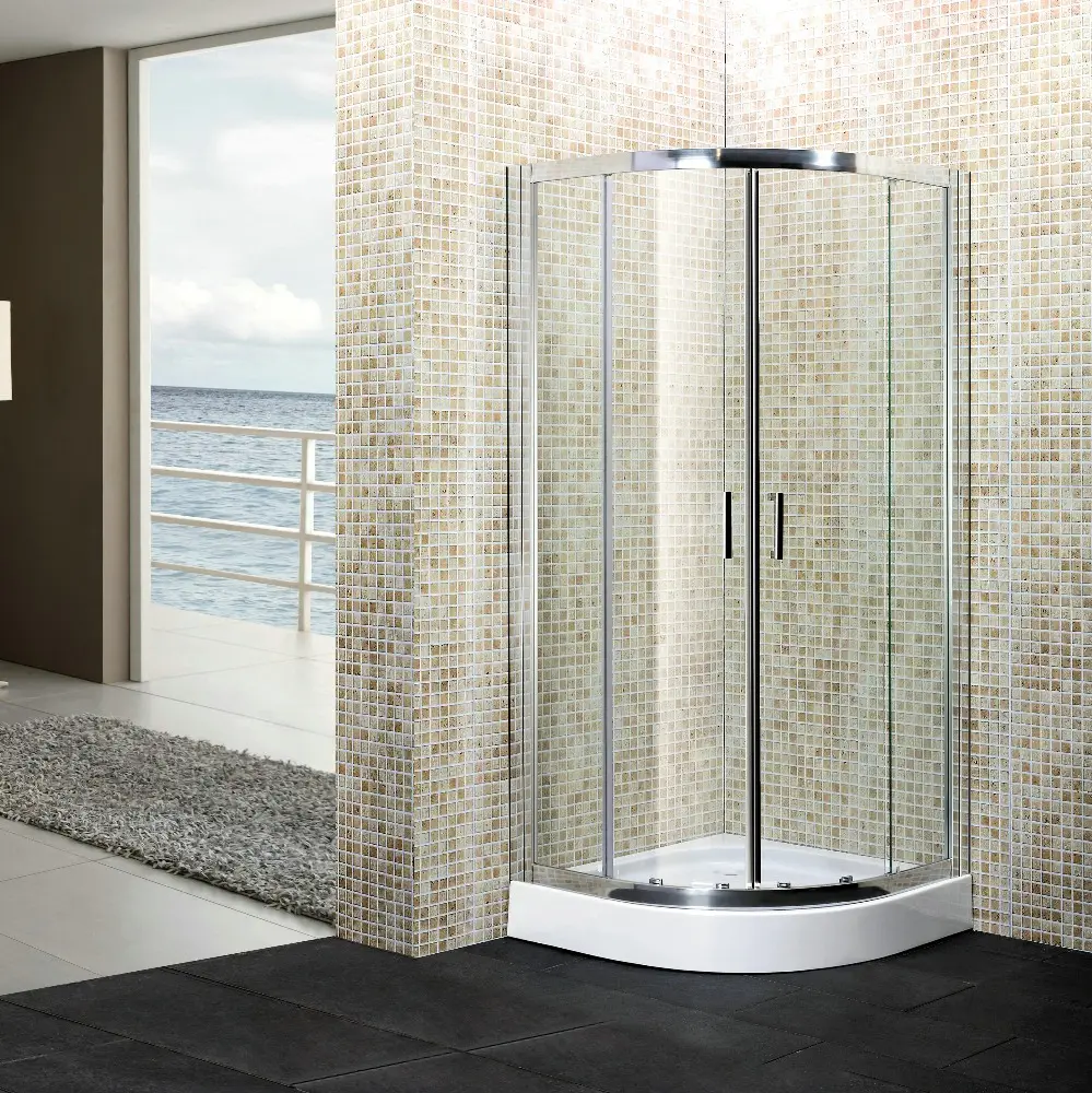 Quadrant shower enclosure,corner standing shower room,shower sliding door