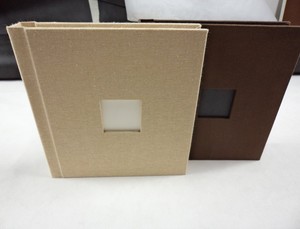 花式手工织物/亚麻/皮革相册/定制设计的婚礼相册
