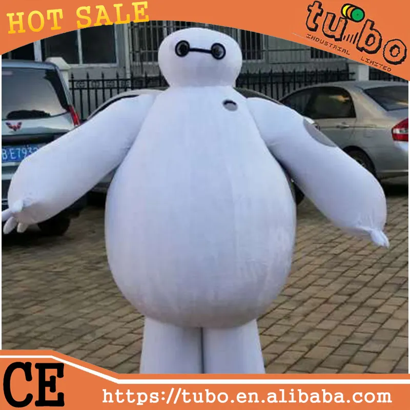 Costume de mascotte robot baymax pour adultes, nouveau vêtement bon marché, design de dessin animé, grand héros 6, pour promotion, 2015