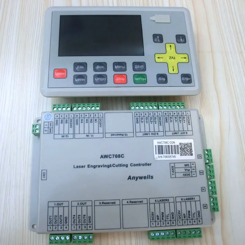 AWC708C LITE Co2 láser 4 eje controlador DSP para Co2 máquina de grabado de corte por láser