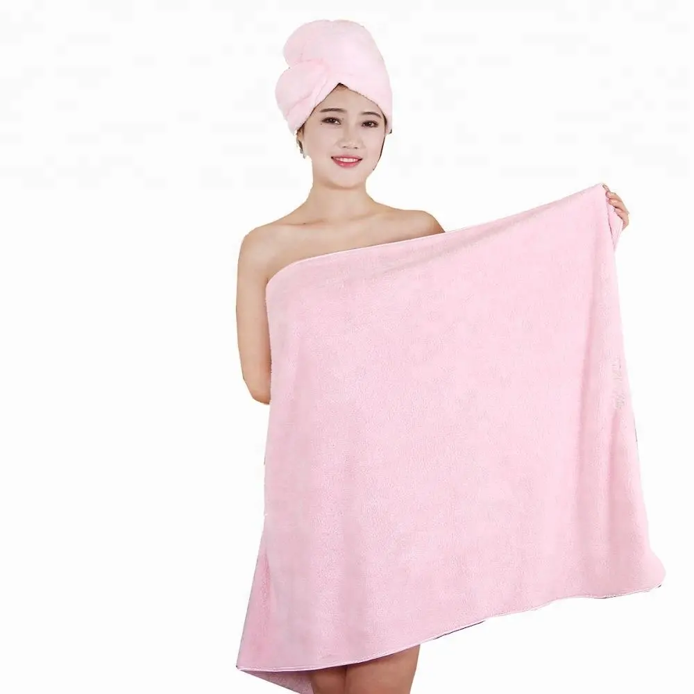 70X140CM ULTRA ABSORBENT Microfiber Coral Fleece SOFT WOMEN BATHROBE Summer Quilt Blanket Bath Towel