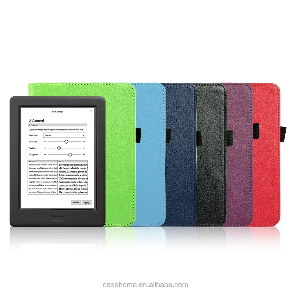 Copertura della cassa del cuoio per Kobo Glo HD 6 pollici Ebook Ereader