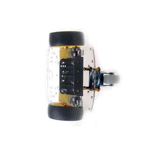 Акриловый автомобильный шасси 2WD Smart Robot, 250 об/мин, двигатель 9 В, 90:1, металлическая коробка передач для «сделай сам», умный автомобиль - Product Image 1