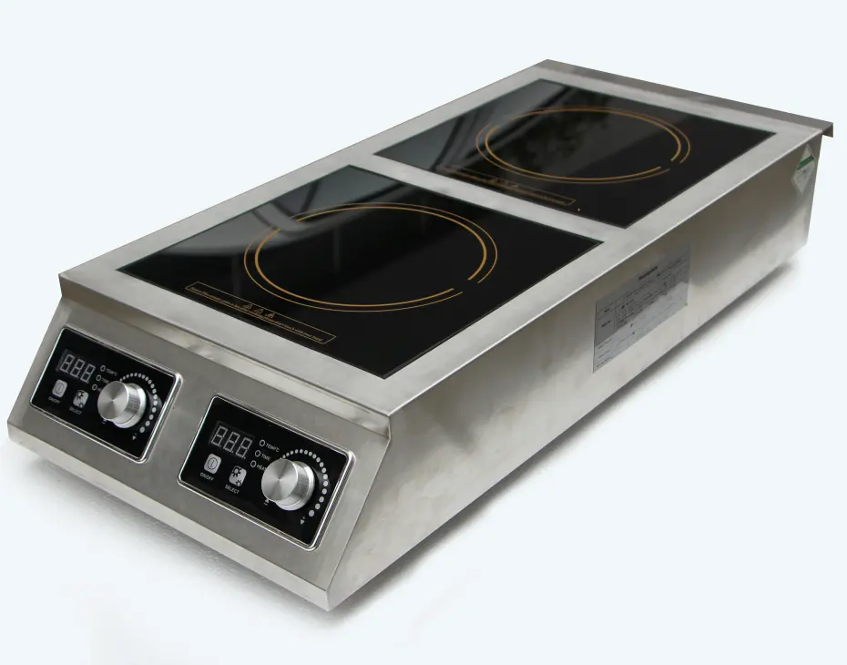 Electronic table top commercial induction stove coil for sale 5000w 2 burner induction cooker