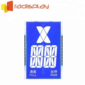 Kunden spezifisches 7-Segment-Blau-VA/TN/ FSTN STN-Panel-Aufzugs-LCD-Display
