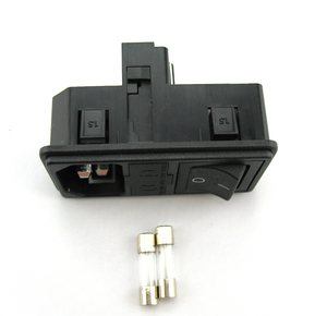 CUL TUV CQC สวิตช์ช่องเสียบฟิวส์แบบเปลี่ยนได้สองช่อง10A 250V IEC C14ช่องเสียบโมดูลไฟเข้า - Product Image 3
