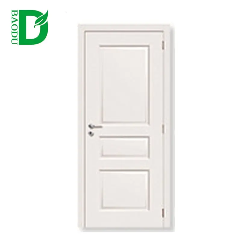 Puerta interior de dormitorio de madera blanca moderna a la venta