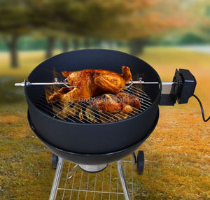Phổ 22.5 inch than nướng Rotisserie Kit với Heavy Duty động cơ và vòng lửa cho Weber Napoleon BBQ - Product Image 2