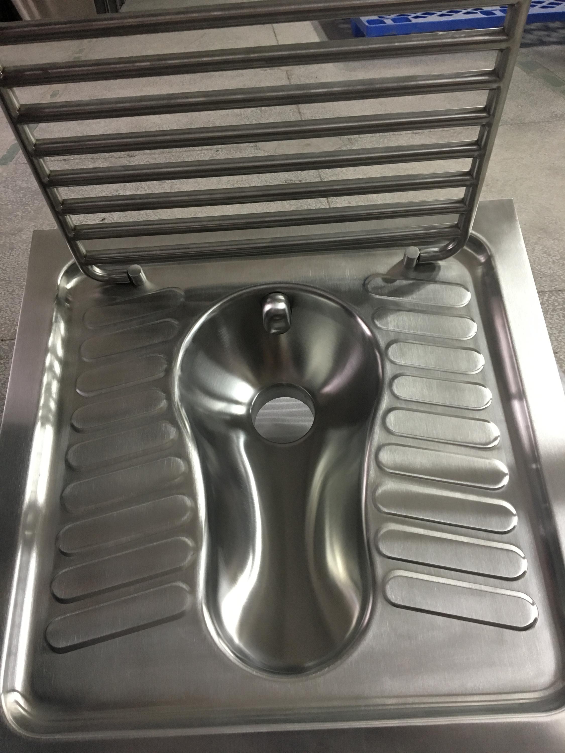 China supplier stainless steel WC toilet squatting pan for sale