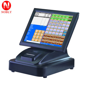 POS sistemi ile dahili yazıcı/pos makinesi ile promosyon 15 inç dokunmatik ekran yazarkasa