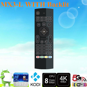 2018 新製品 MX3-<span class=keywords><strong>L</strong></span> 2.4 グラム空気マウスのバックアンドロイド tv ボックス良質の体性感覚のリモコン