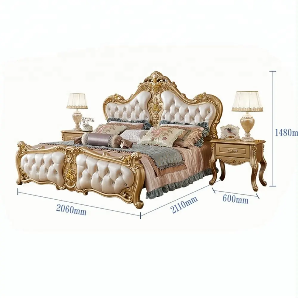 Meubles de chambre à coucher de style classique, européen et américain, ensemble de maison de luxe, nouveau