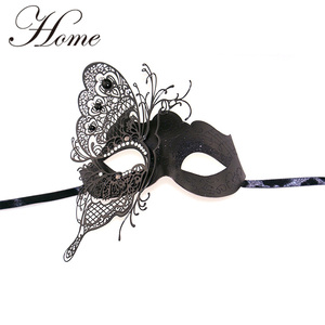蝴蝶黑色化妆舞会面具动物优雅面具节日 - Product Image 2