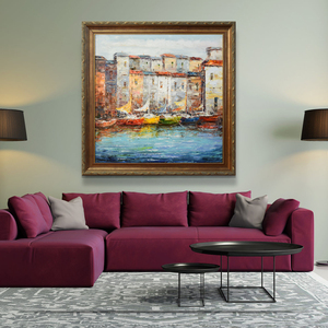 ベニスタウンイタリアゴゴラ写真の装飾壁掛け用の有名な風景海の絵画