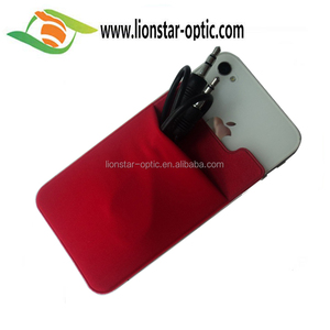 New Wholesale <strong>Lycra</strong> Stretch Phone Card Holder Custom Logo Smartphone Card Wallet - Product Image 3