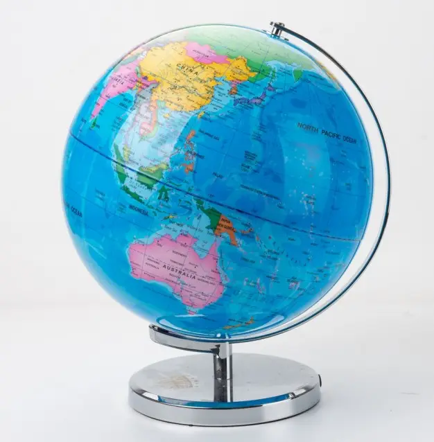 Unico mini di plastica PVC rotante insegnamento costellazione di istruzione illuminato globo del mondo