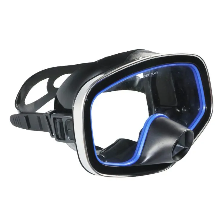 Waterproof single lens wide view one way purge valve dive mask