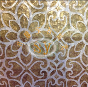 Vỏ <span class=keywords><strong>Capiz</strong></span> ngọc trai khảm vỏ tự nhiên gạch tường đá - Product Image 2