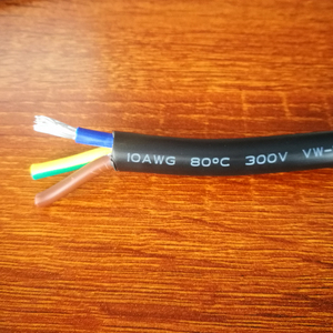 卸売AWMUL2464認定ケーブル10 AWG 3コア錫メッキ銅300V電源ケーブル付き