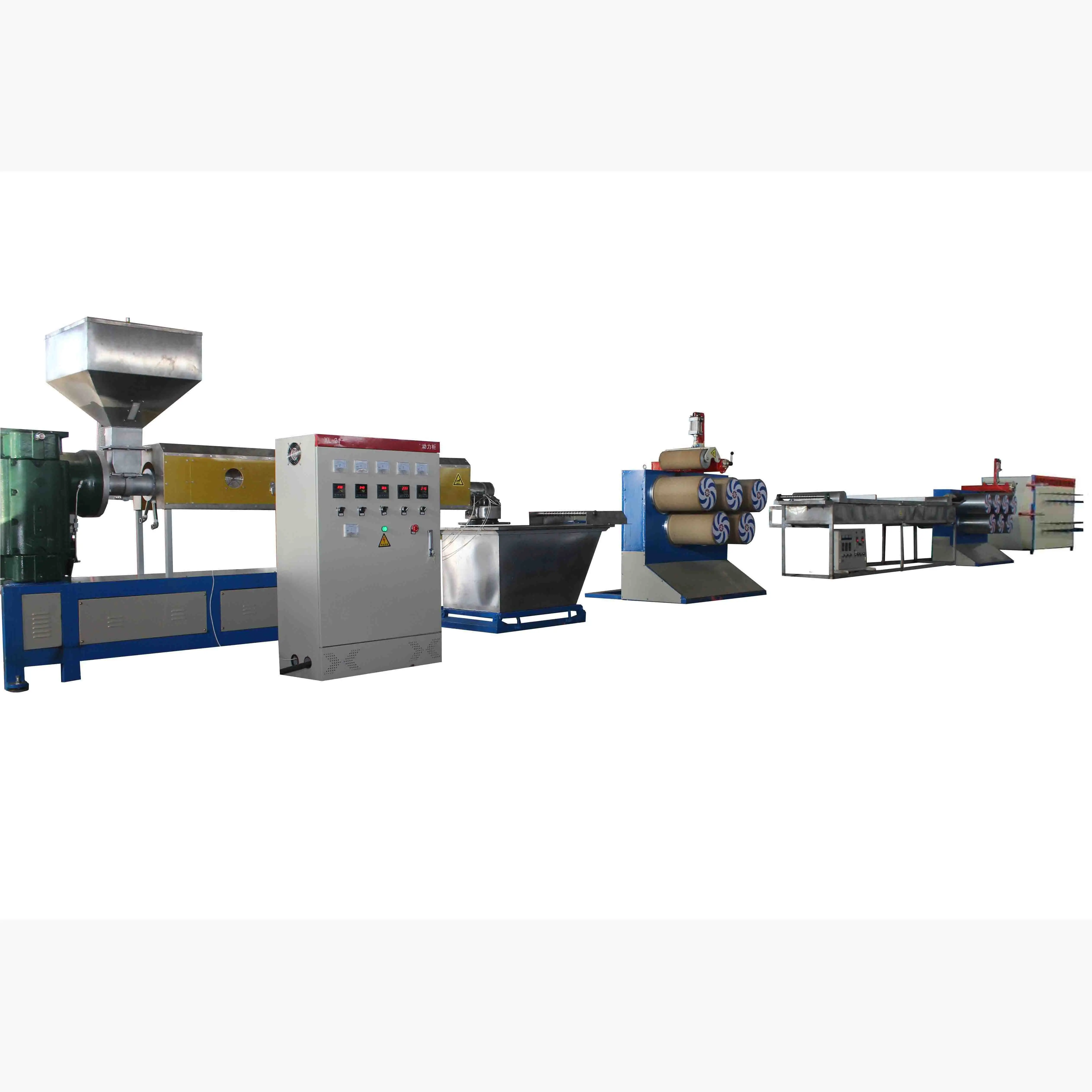 Máquina automática de extrusión de hilo de monofilamento de plástico/máquina de fabricación de cuerda trenzada de rafia/línea de producción de cuerda de plástico
