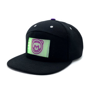 2025 <strong>New</strong> Style High Quality Fashion Led Hat, Led Light Snapback <strong>Cap</strong> Bear Pattern Classic Style Customization for Men and Women - Product Image 1