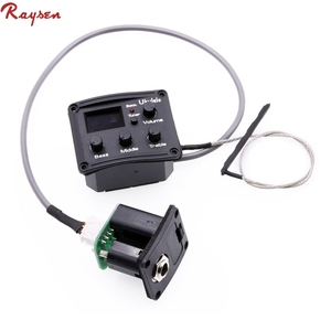 גיטרה Ukelele <span class=keywords><strong>Uke</strong></span> Piezo Preamp 3-Band EQ אקולייזר טיונר מערכת עם LCD תצוגה