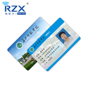 更便宜的<span class=keywords><strong>CR80</strong></span>彩色印刷塑料米发经典EV1 1 1K RFID学生照片身份证