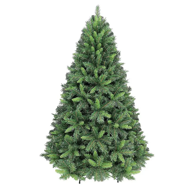 El más vendido, venta al por mayor, decoración navideña, 7 pies de espesor, árbol de Navidad artificial de PVC con muestra gratis para fiesta