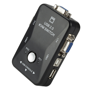 2ポートUSB 2.0 KVMスイッチVGA/SVGAスプリッターボックスHUBセレクターアダプター接続プリンターキーボードマウス - Product Image 4