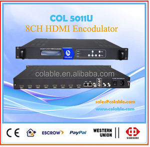 8 CH HD MI IP QAM H.264/AVC <span class=keywords><strong>MPEG4</strong></span> <span class=keywords><strong>Encoder</strong></span> <span class=keywords><strong>Modulator</strong></span> COL5011U-8HC - Product Image 1