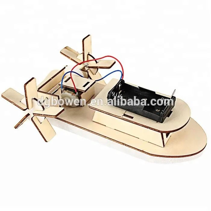 DIY Ship Toy Assembled Durable Interesting Science Toy for Kids