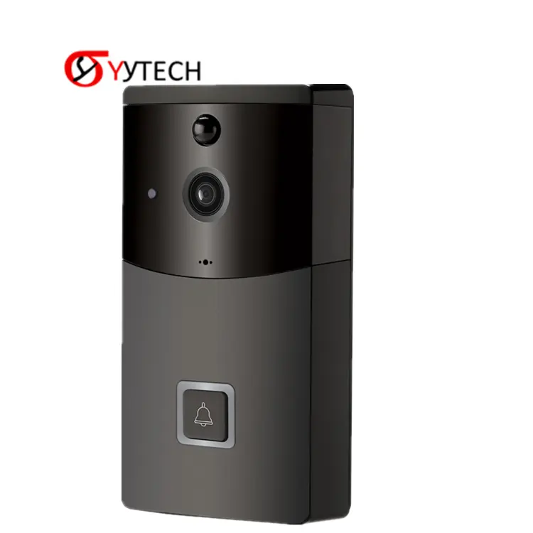 SYYTECH โทรศัพท์มือถือ APP ระยะไกล Wifi B10 Smart Video Doorbell ดูวิดีโอ Intercom/ไม่มีแบตเตอรี่ TF Card