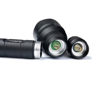 C8T נטענת ציד תכליתי חירום Led לפיד 18650 סוללה פלאש אור אלומיניום מתכוונן פנס