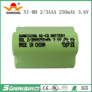 2/3aaa 250mah 3.6v Nimh pil paketi - Product Image 2