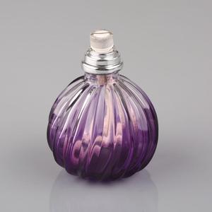 100ml Purple Cyrstal Glass Fragrance Oil Diffuser Pineapple <strong>Shape</strong> <strong>Bottle</strong>