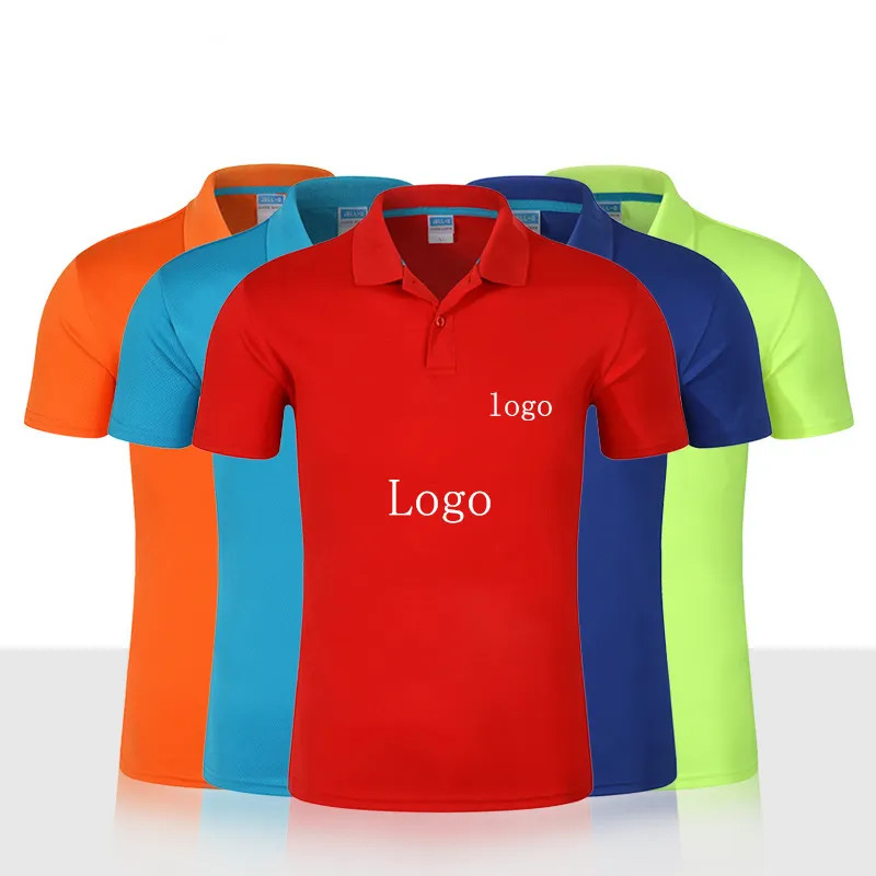 Promozione OEM Personalizzato 100% Poliestere Stampa Design Personalizzato Dry Fit Polo T-Shirt