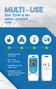 Tzone TempU03-registrador de datos de temperatura y humedad, multiuso, con LCD - Product Image 5