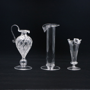 แฮนด์เมด Lampwork Borosilicate แจกันแก้วใสสำหรับดอกไม้ - Product Image 5